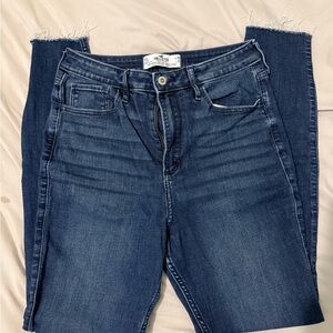 Hollister Blue Ankle Cropped Jeans with Stretch